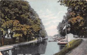 HYTHE KENT UK~CANAL SHOWING BOATING STATION~LONDON VIEW COMPANY POSTCARD 1906