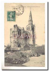 Crepy en Valois Old Postcard Ruins of St. Thomas