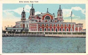 Ellis Island US Immigration Station New York City 1920c postcard