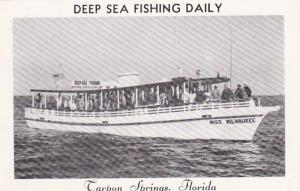 Florida Tarpon Springs Miss Milwaukee Deep SEa Fishing Boat