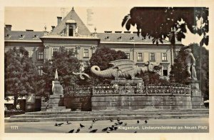 KLAGENFURT AUSTRIA~Lindwurmdenkmal am Neuen Platz-1934 PHOTO POSTCARD