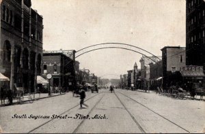 Michigan Flint South Saginaw Street  1909