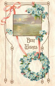 Vintage Postcard Best Wishes Kind Thoughts For Special Occasion Wedding Wishes