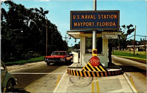 Us Naval Station Mayport Florida Fl Old Car Mayport Naval Station Pm Postcard 