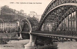 Pont Lafayette et Coteau de Fourviere,Lyon,France BIN