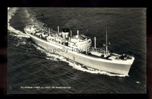 ca0241 - Ellerman Cargo Ship - City of Manchester , built 1950 - postcard