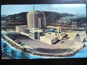 Vintage Postcard 1964 Peach Bottom Atomic Power Station Susquehanna River PA