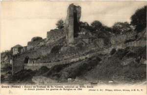 CPA GIVORS Ruines du Chateau de St-Gerald (462325)