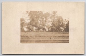 RPPC Lake Scene WV Walis Lake Real Photo Postcard J24