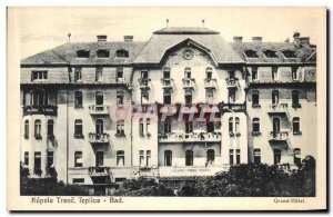 Old Postcard Kupele Trenc Teplice Bad Hotel Czech