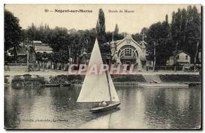 Nogent sur Marne Old Postcard Bords de Marne