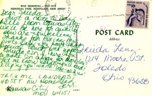 NJ - Montclair. War Memorial, 1917-1918