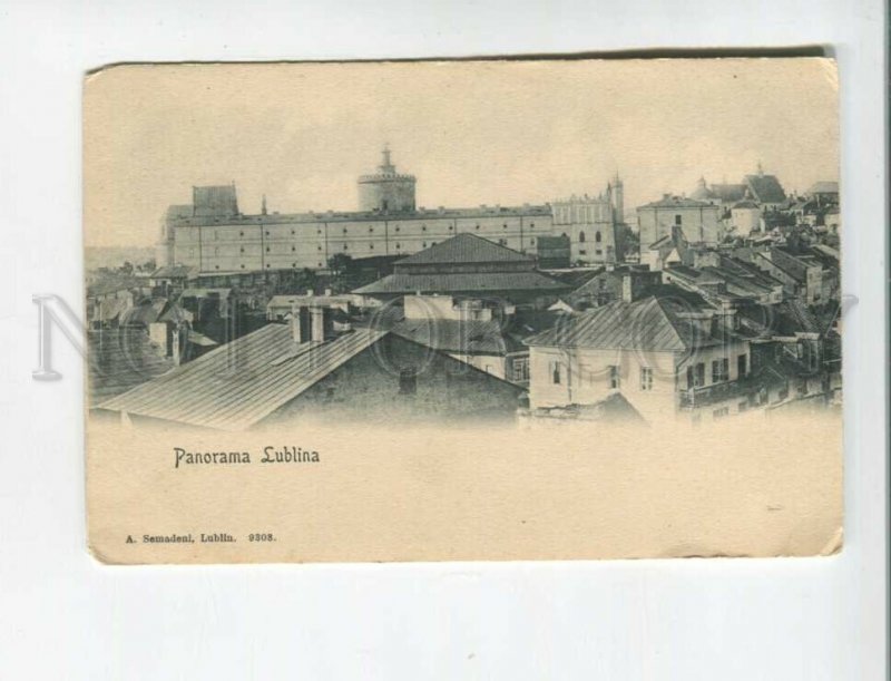 472904 Poland panorama of Lublin Vintage postcard