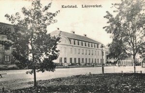 Sweden Karlstad Läroverket Vintage Postcard 08.93