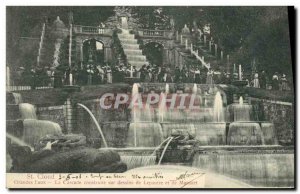Postcard Old St Cloud Orandes Water Cascade Built On drawings Lepautre and Ma...