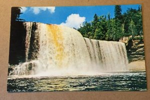 VINTAGE POSTCARD UNUSED UPPER TAHQUAMENON FALLS, MICHIGAN