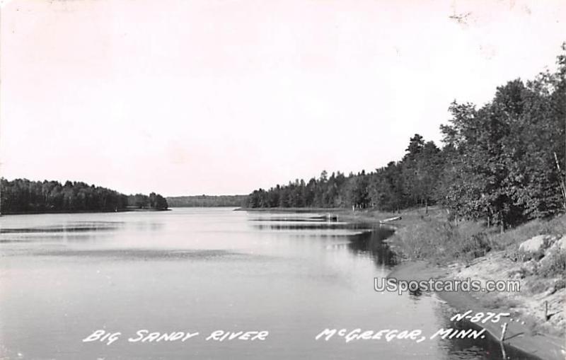 Big Sandy River McGregor MN 1956 / HipPostcard
