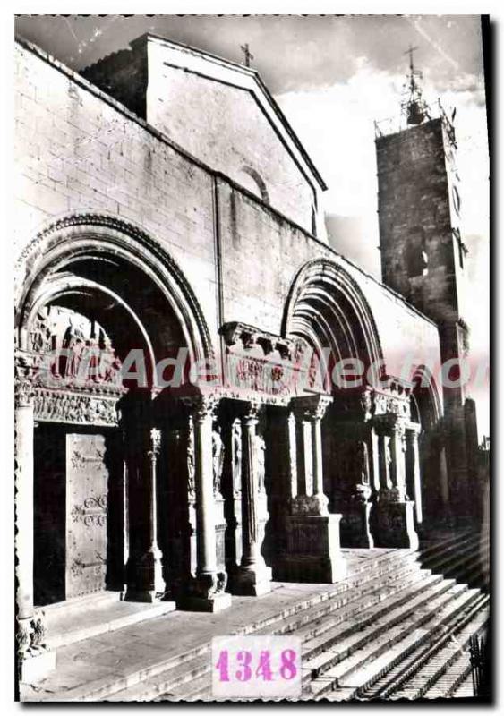 Modern Postcard Saint Gilles Abbey Church Portal