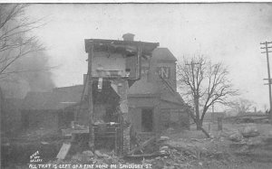 All That is Left of a Fine Home Ohio Flood 1913 - Columbus, Ohio OH