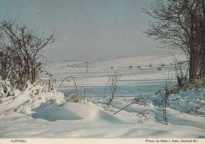 Clothall At Christmas Snow Herts Hertfordshire Womens Institute Postcard