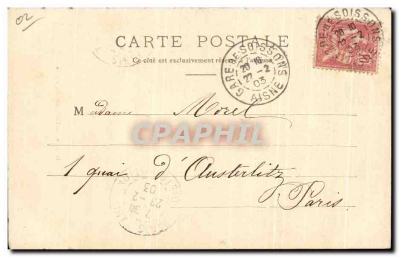 Old Postcard Soissons Saint-Jean-des-Vignes