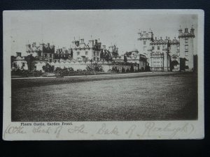 Scotland Roxburghe Kelso FLOORS CASTLE Garden Front - Old Postcard by G.W.W.