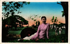 CPA AK INDOCHINA Jeune fille vietnamienne VIETNAM (957177)