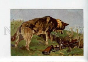 3159676 WWI German Shepherd Dog RED CROSS Gun by HEIDE Vintage