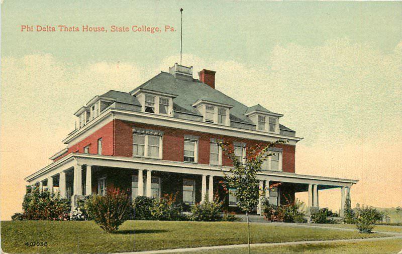 C-1910 Phi Delta Theta House State College Pennsylvania Williamsport 5731