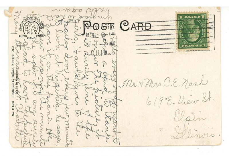 OH - Newark. Arcade by Night   (creases)