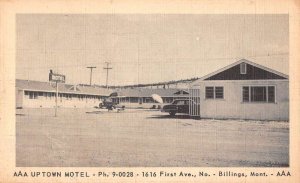 Billings Montana Uptown Motel Vintage Postcard AA40856