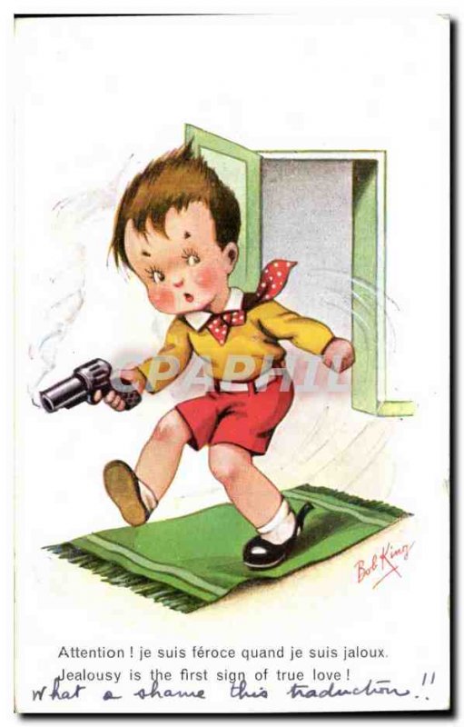 Old Postcard Fun Children Humor Bob King