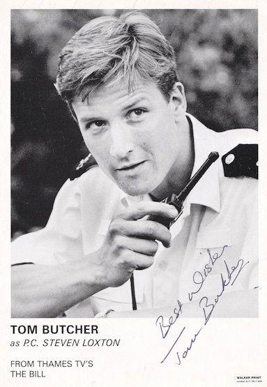 Tom Butcher PC Steven Loxton ITV The Bill Hand Signed Cast Card Photo