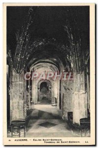 Old Postcard Auxerre Church of Saint Germain Tomb of Saint Germain