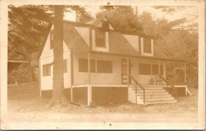 Vtg B.Y.M.C Union Camping Club Greenfield New Hampshire NH 1920s RPPC Postcard