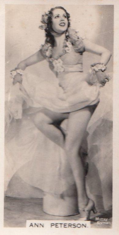 Ann Peterson Hollywood Actress Rare Real Photo Cigarette Card