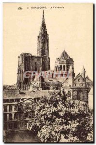 Old Postcard Strasbourg La Cathedrale