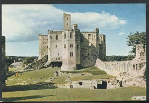 Northumberland Postcard - Warkworth Castle     RR3134