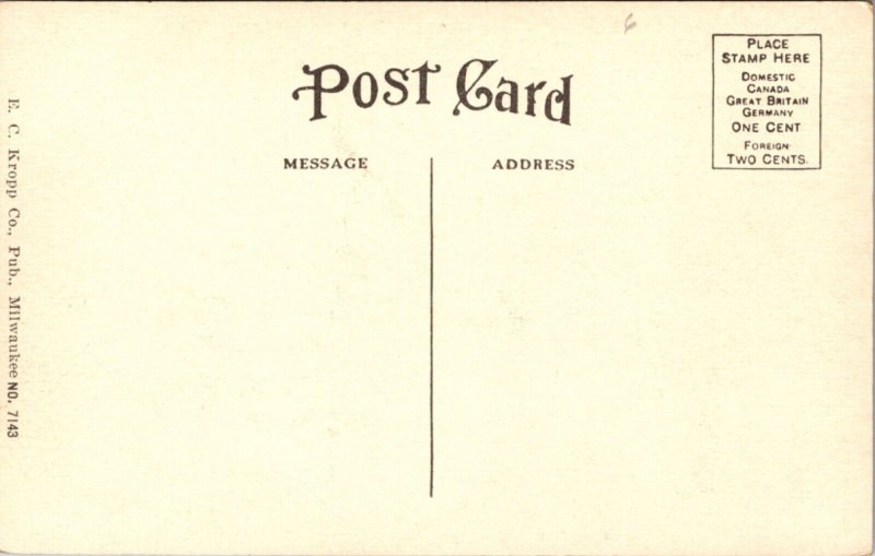 Postcard Post Office in Beloit, Wisconsin