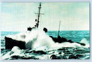 Oviedo Florida Postcard USS Neal A. Scott DE 769 Bostwick Class Diesel Electric