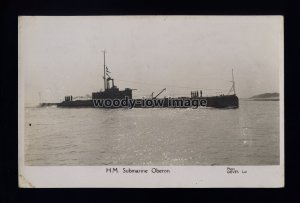 na9855 - Royal Navy Submarine - HMS Oberon 1926-1929 - postcard