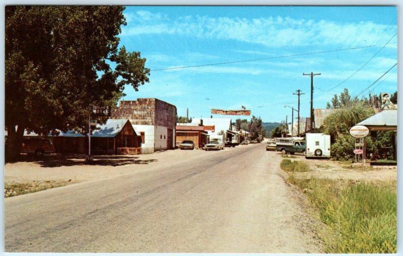 IDAHO CITY, ID  Early Mining Town  MAIN STREET Scene  ca 1960s-70s   Postcard 