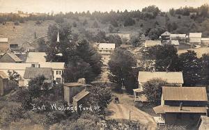 East Wallingsford VT Aerial View Business District in 1911 RPPC