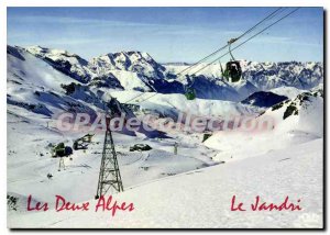 Modern Postcard Les Deux Alpes Dauphine La Gare Du Inferieure Jandri