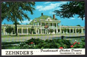 Zenhnder's Chicken Dinners Frankenmouth MI Postcard 4232