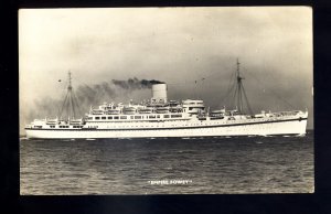 LS3676 - UK Liner - War Time Troop Ship - Empire Fowey - postcard