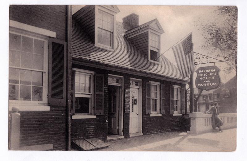 1930s Frederick MD RPPC Barbara Fritchie House Fritchie House Civil War Postcard