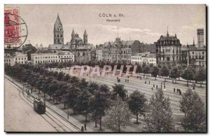 Germany Coln Old Postcard Neumarkt