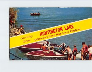 Postcard Greetings From Huntington Lake California USA