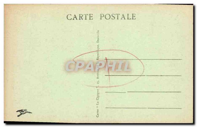 Old Postcard Deauville Fleurie Beach